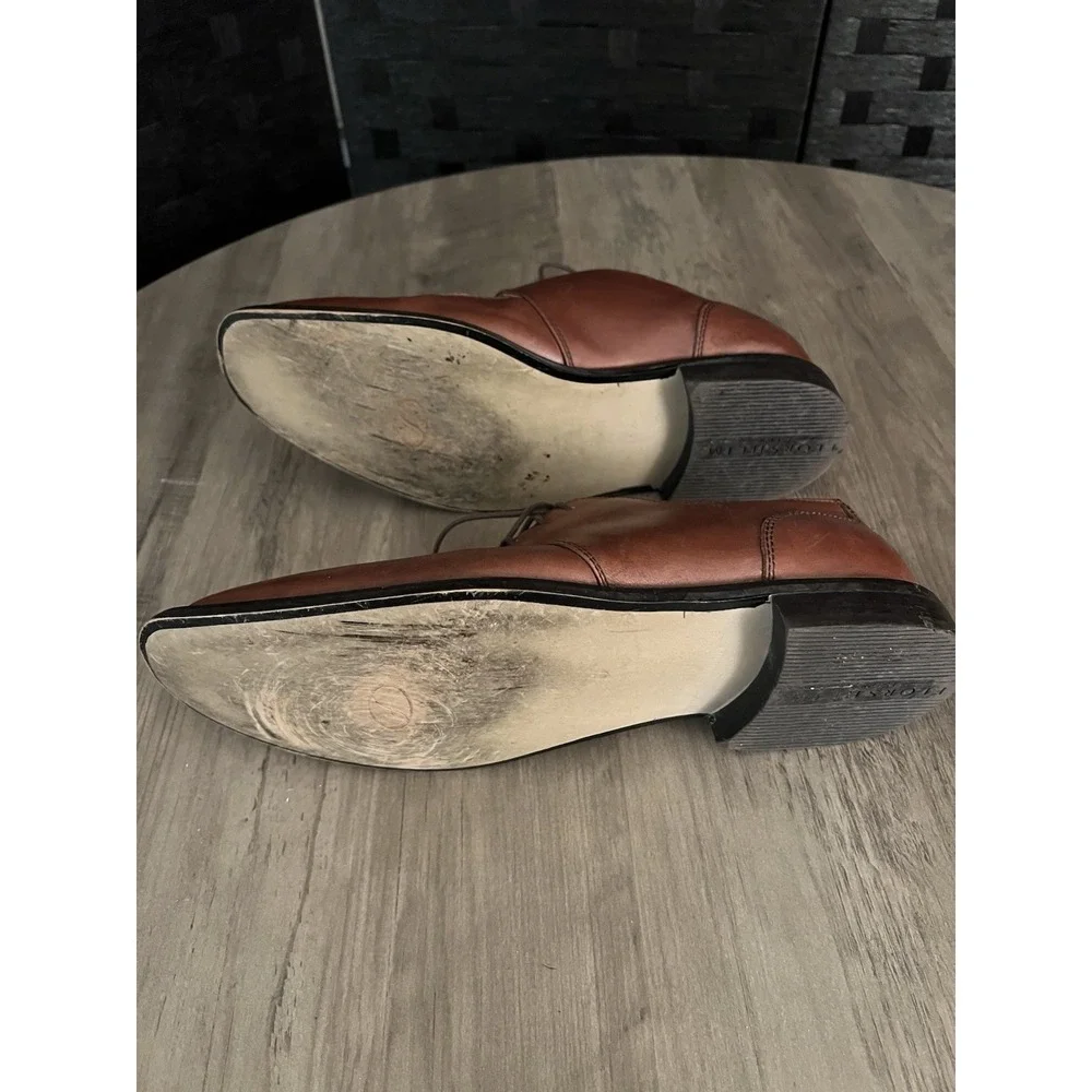 The Florsheim Shoe Men's Brown Leather Lace Up Dress Shoes Size 10.5 D 11175-221